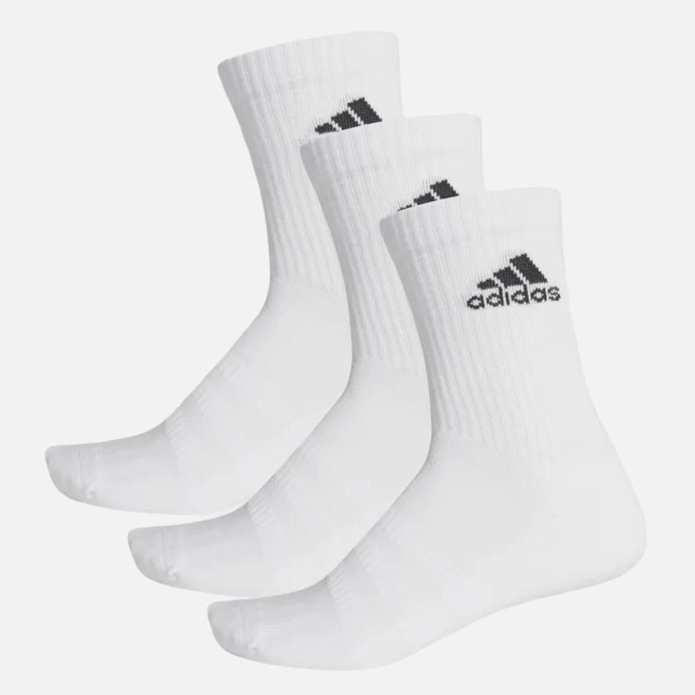 Calcetas Adidas Unisex Cush Crw 3Pp Blanco