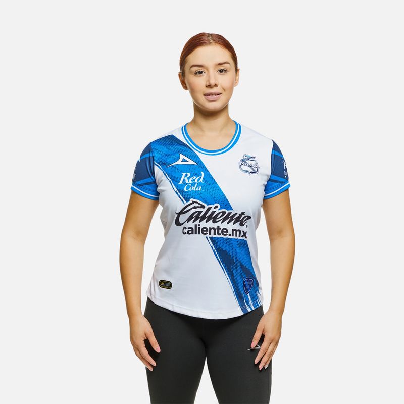 Jersey Pirma Mujer Local Club Puebla 22-23 Blanco